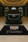 Cadillac Garage Floor Mat 5x7 FT (60x87 Inches) Premium Showroom Rug & Wall Decor Luxury Racing Style