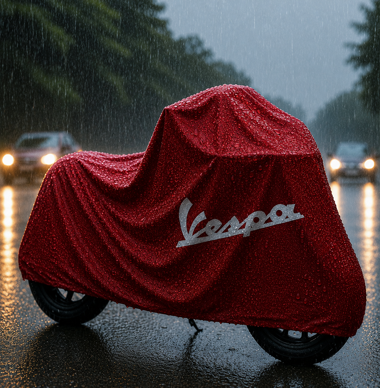 Vespa Motorcycle Protective Outdoor Cover – Rain, Sun & Dust Resistant