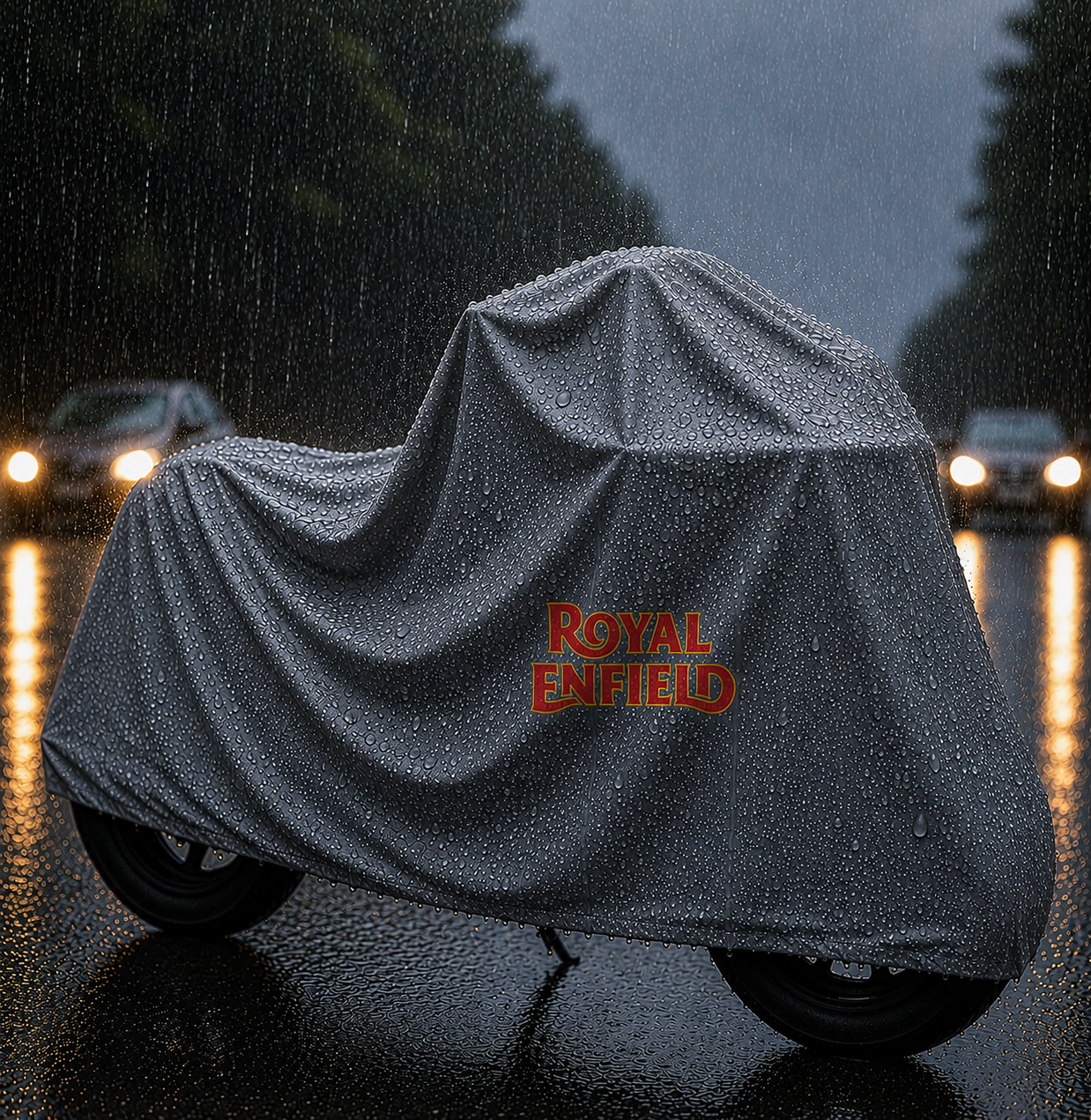 Royal Enfield Motorcycle Protective Outdoor Cover – Rain, Sun & Dust Resistant