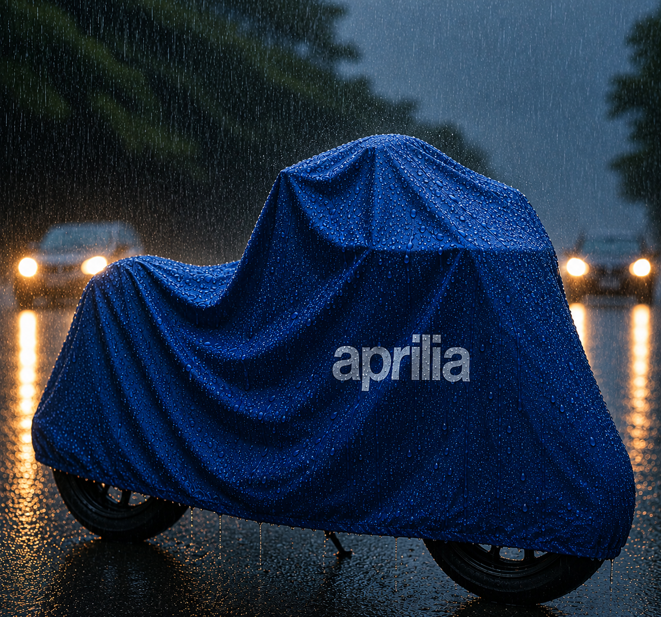 Aprilia Motorcycle Protective Outdoor Cover – Rain, Sun & Dust Resistant