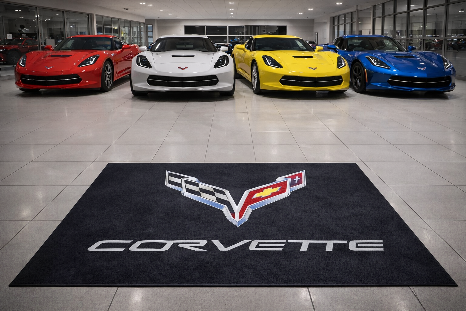Corvette Luxury Rug 59.1 × 86.6 inch Home, Garage & Display Carpet