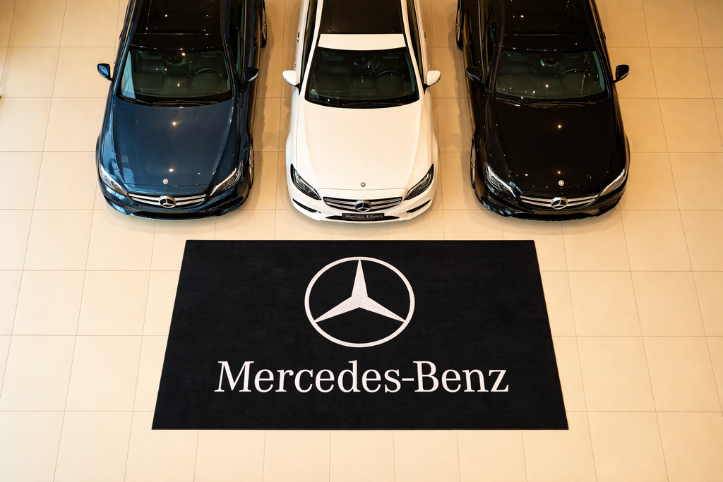 Mercedes Benz Luxury Rug 59.1 × 86.6 inch Home, Garage & Display Carpet