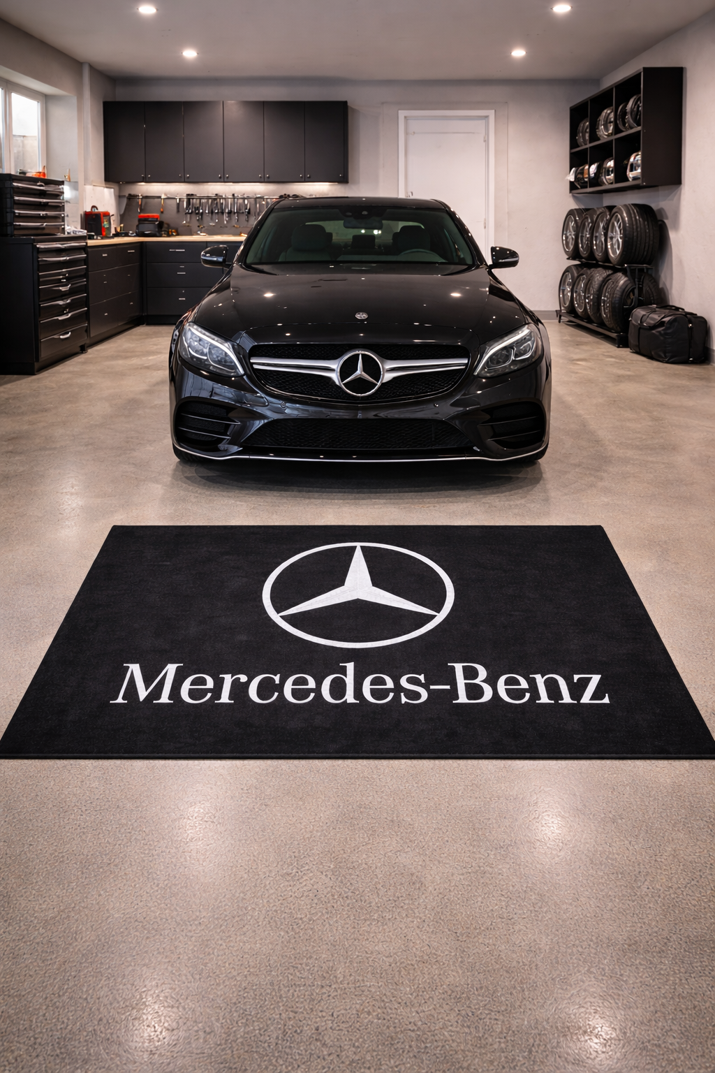 Mercedes Benz Luxury Rug 59.1 × 86.6 inch Home, Garage & Display Carpet