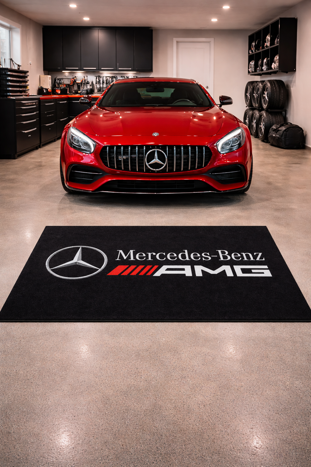 Mercedes Benz AMG Luxury Rug 59.1 × 86.6 inch Home, Garage & Display Carpet