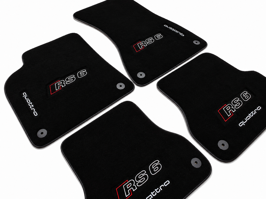 Audi Car Floor Mat, ( RS3-RS4-RS5-RS6-RS7-RS Q8 ) Custom Carpet Floor Mat