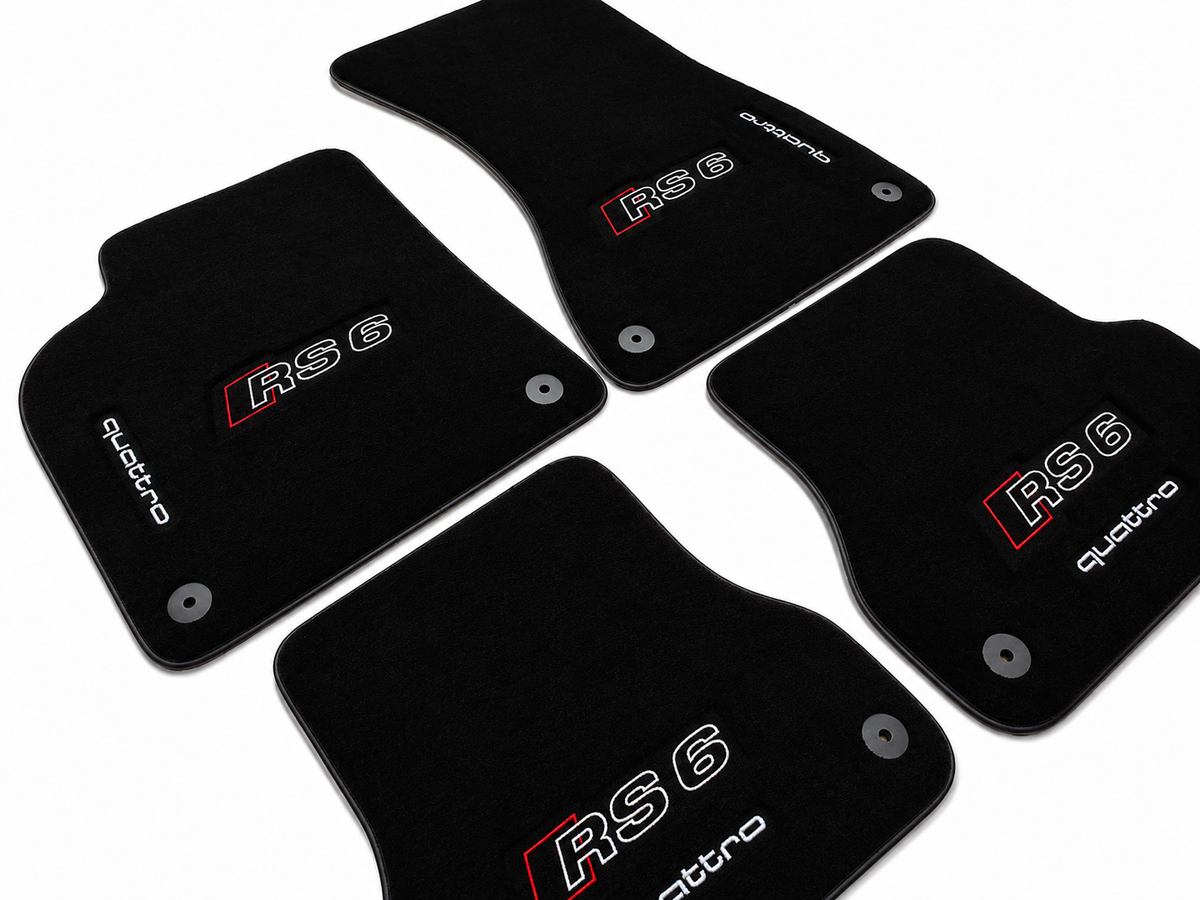Audi Car Floor Mat, ( RS3-RS4-RS5-RS6-RS7-RS Q8 ) Custom Carpet Floor Mat