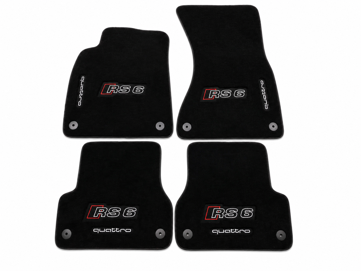 Audi Car Floor Mat, ( RS3-RS4-RS5-RS6-RS7-RS Q8 ) Custom Carpet Floor Mat