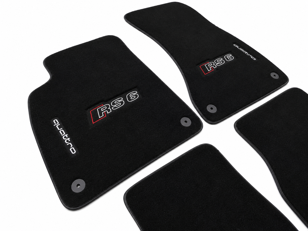Audi Car Floor Mat, ( RS3-RS4-RS5-RS6-RS7-RS Q8 ) Custom Carpet Floor Mat
