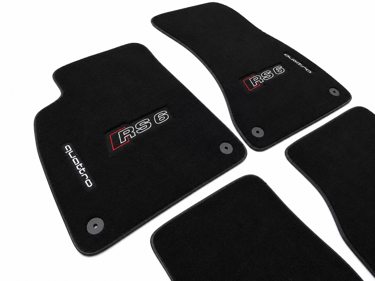 Audi Car Floor Mat, ( RS3-RS4-RS5-RS6-RS7-RS Q8 ) Custom Carpet Floor Mat