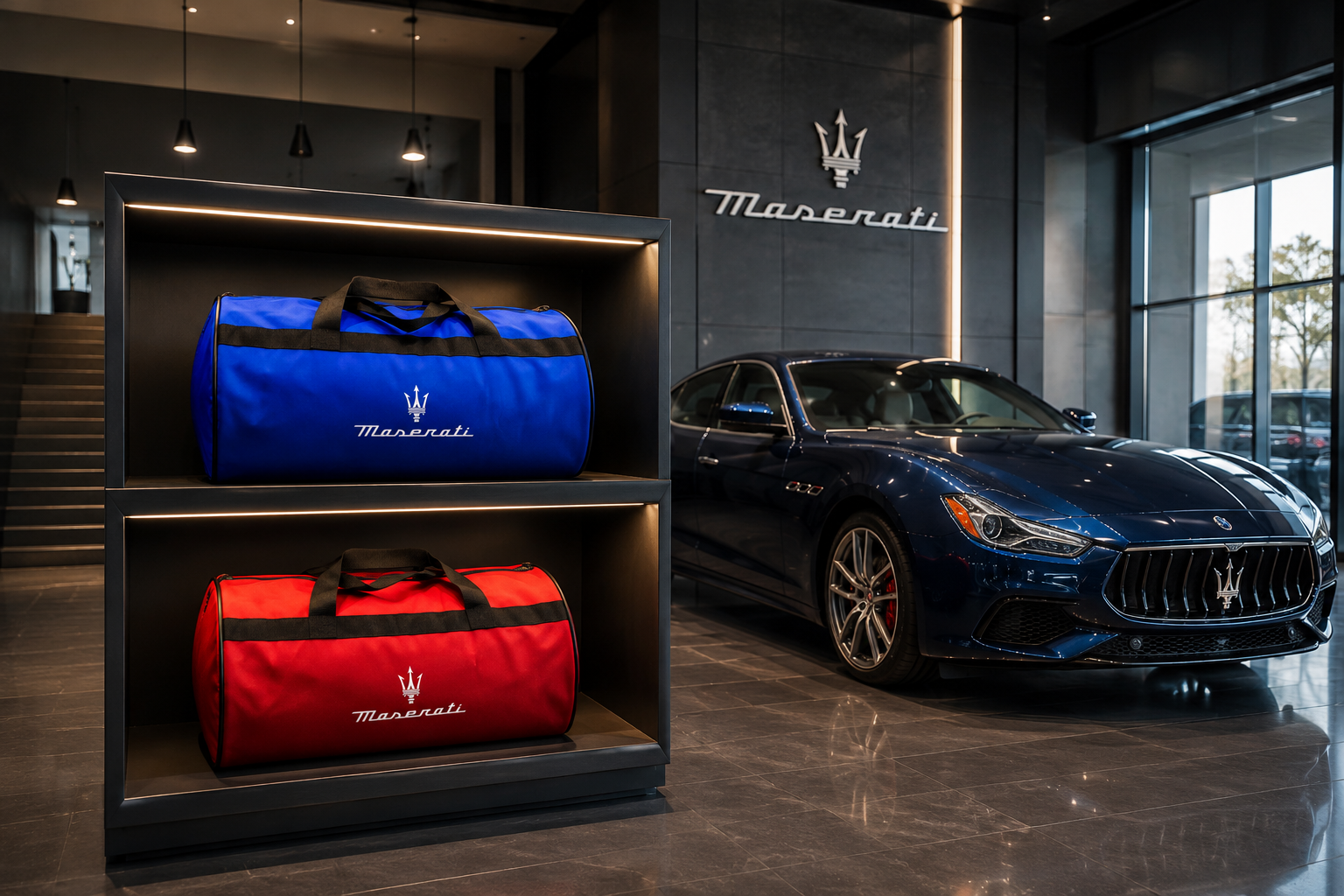 Luxury Maserati Duffel - Trunk Bag 12" × 20"