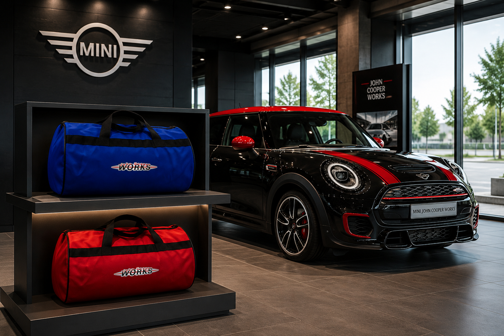 Luxury Mini John Cooper Works Duffel Bag - Trunk Bag 12" × 20"