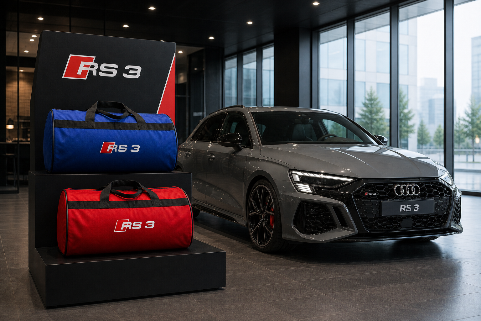 Luxury Audi RS3 Duffel Bag - Trunk Bag 12" × 20"