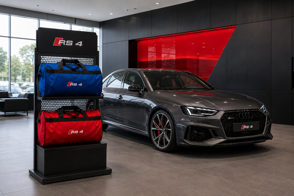 Luxury Audi RS4 Duffel Bag - Trunk Bag 12" × 20"