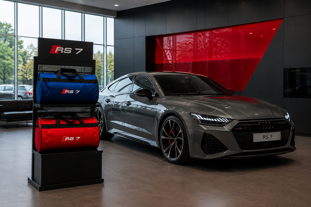 Luxury Audi RS7 Duffel Bag - Trunk Bag 12" × 20"