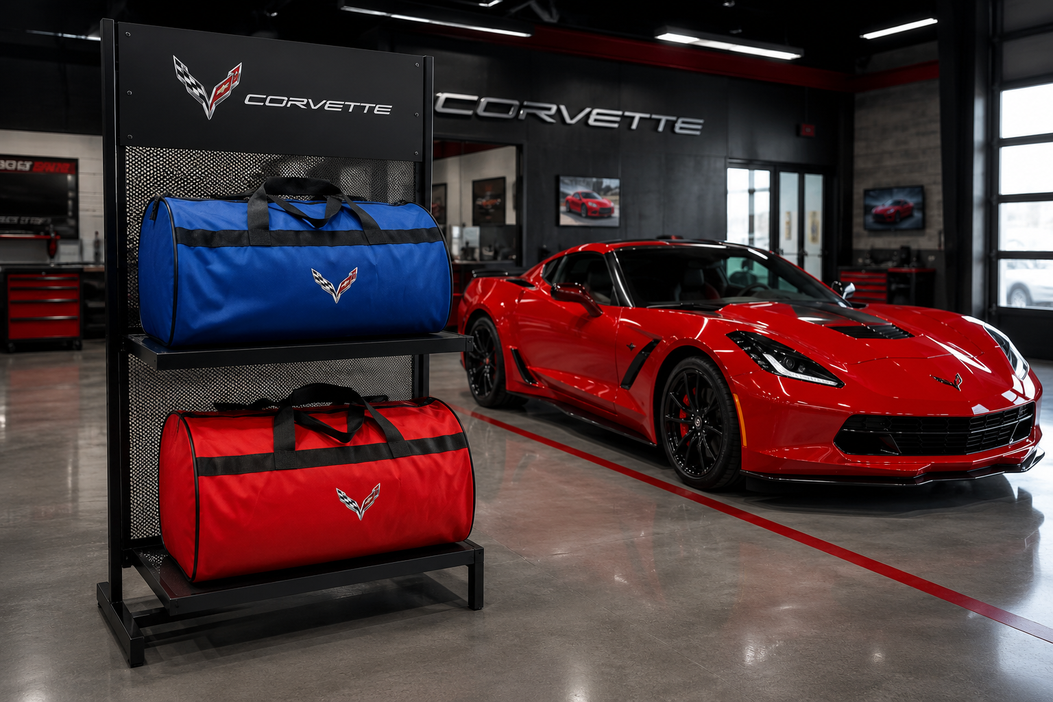 Luxury Corvette C7 Duffel - Trunk Bag 12" × 20 (Kopya)