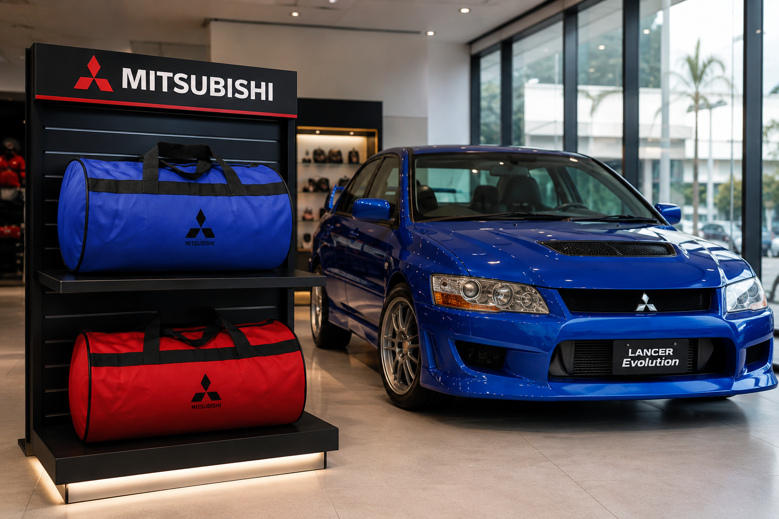 Luxury Mitsubishi Duffel Bag - Trunk Bag 30x50 cm
