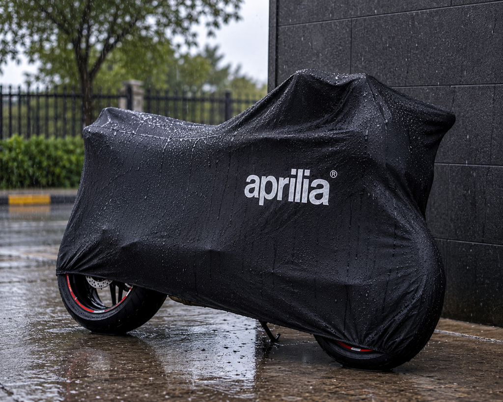 Aprilia Motorcycle Protective Outdoor Cover – Rain, Sun & Dust Resistant
