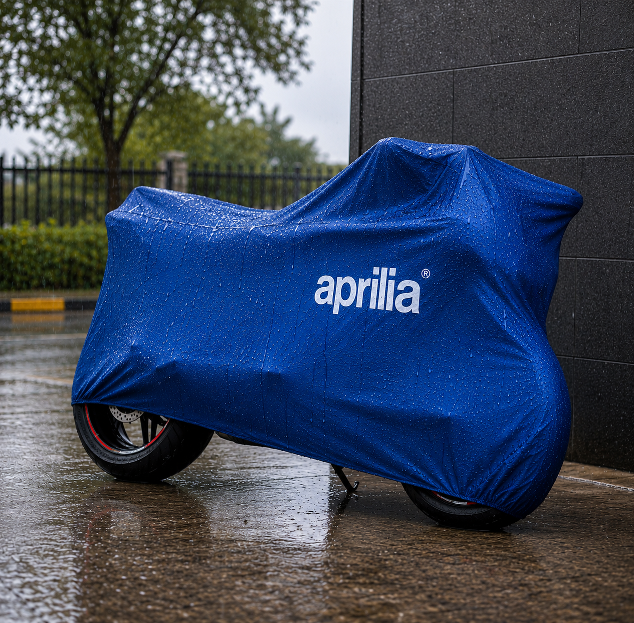 Aprilia Motorcycle Protective Outdoor Cover – Rain, Sun & Dust Resistant