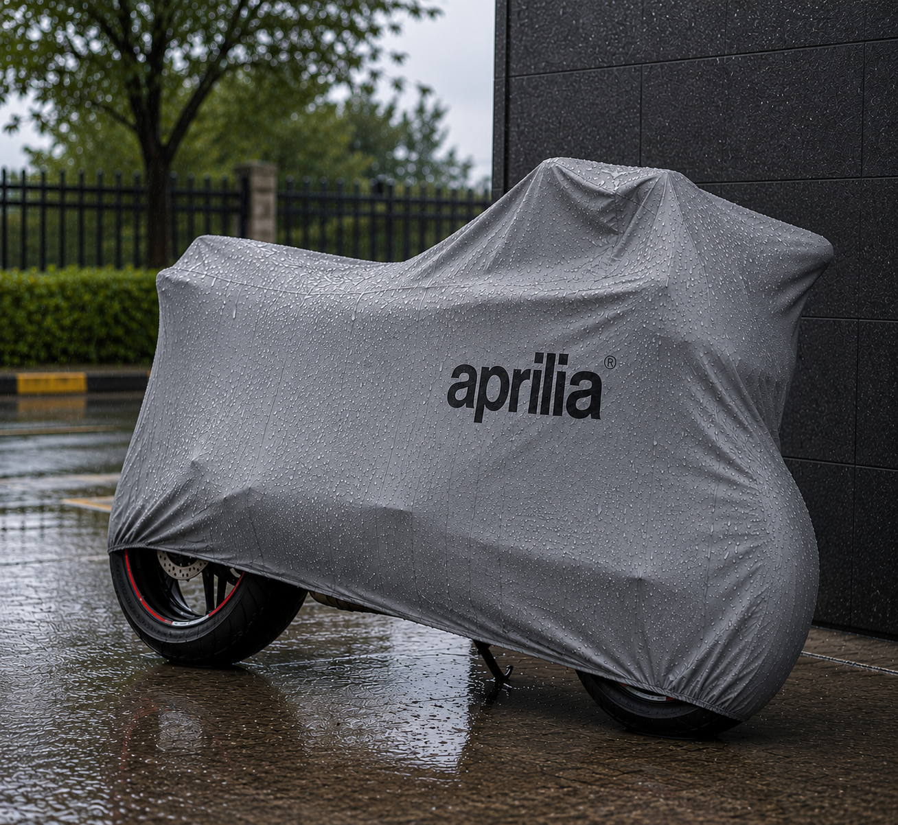 Aprilia Motorcycle Protective Outdoor Cover – Rain, Sun & Dust Resistant