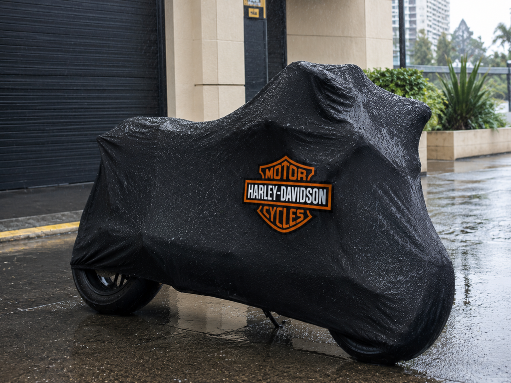 Harley Davidson Motorcycle Protective Outdoor Cover – Rain, Sun & Dust Resistant