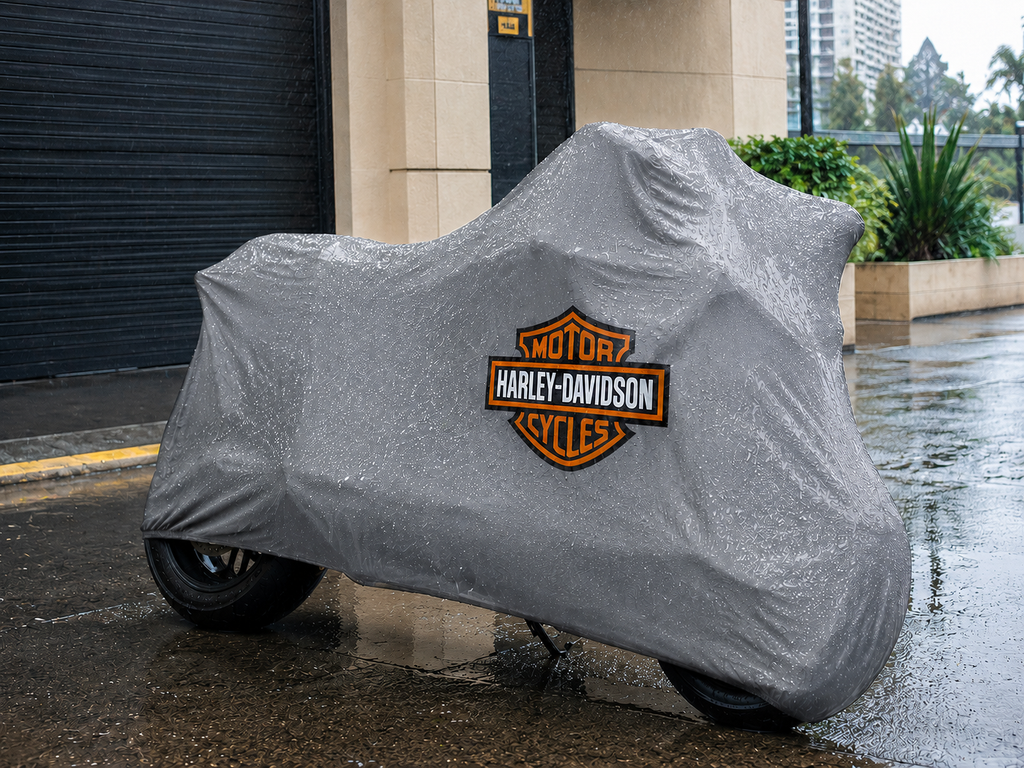 Harley Davidson Motorcycle Protective Outdoor Cover – Rain, Sun & Dust Resistant