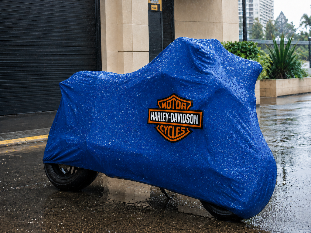 Harley Davidson Motorcycle Protective Outdoor Cover – Rain, Sun & Dust Resistant