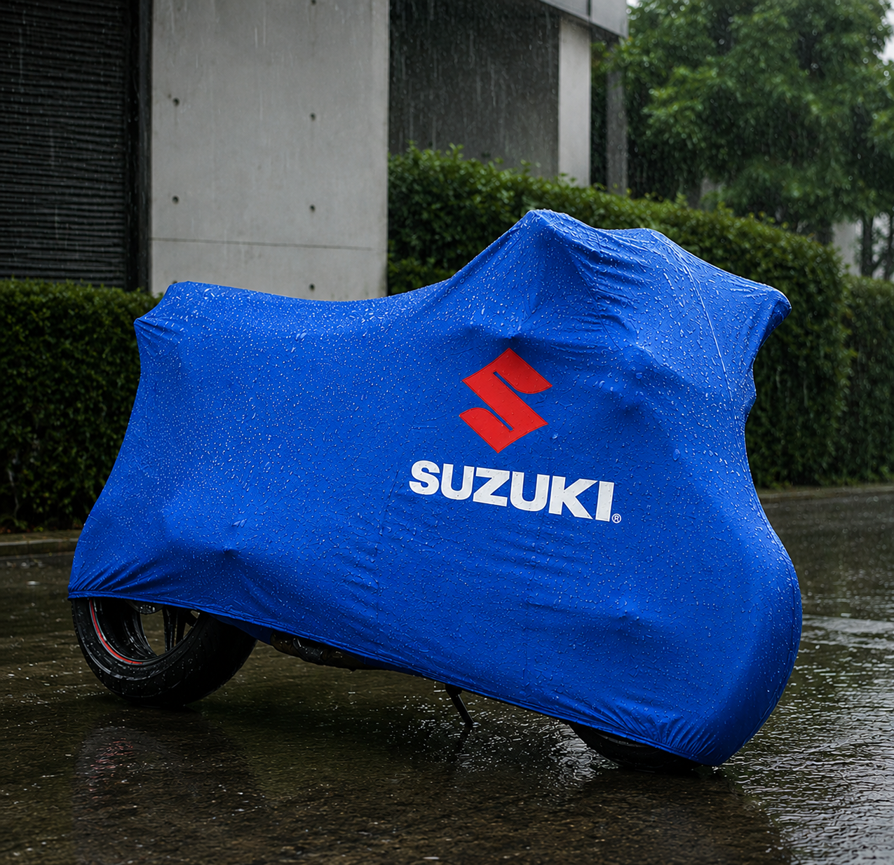 Suzuki Motorcycle Protective Outdoor Cover – Rain, Sun & Dust Resistant
