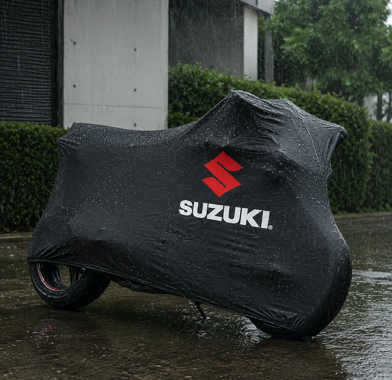 Suzuki Motorcycle Protective Outdoor Cover – Rain, Sun & Dust Resistant