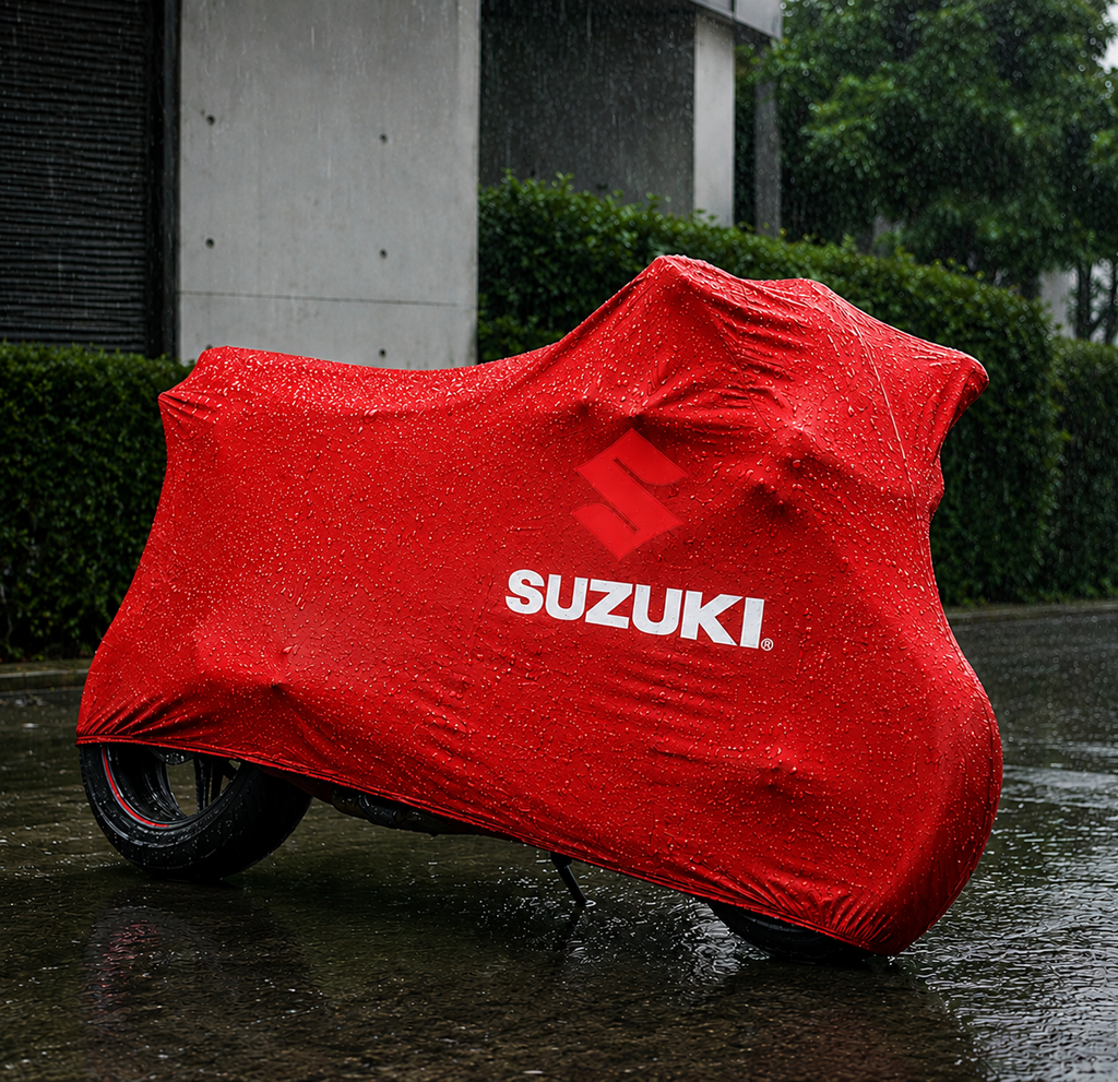 Suzuki Motorcycle Protective Outdoor Cover – Rain, Sun & Dust Resistant