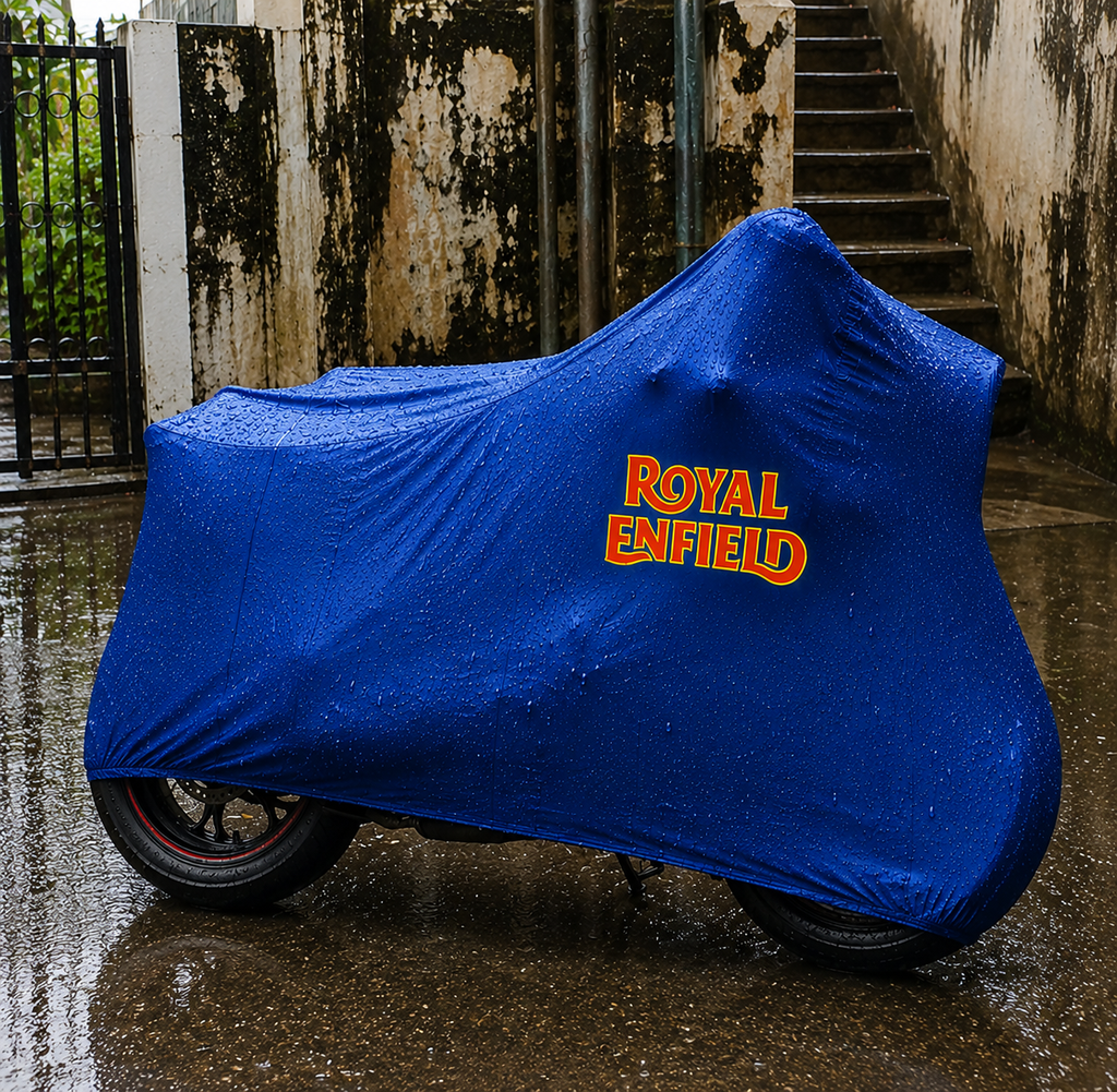 Royal Enfield Motorcycle Protective Outdoor Cover – Rain, Sun & Dust Resistant