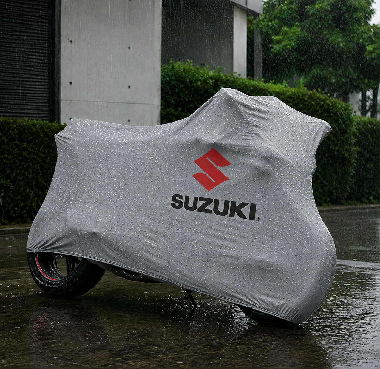 Suzuki Motorcycle Protective Outdoor Cover – Rain, Sun & Dust Resistant