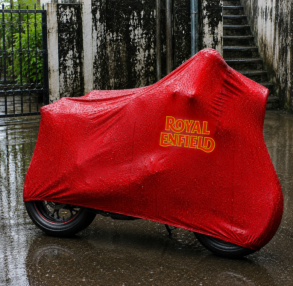 Royal Enfield Motorcycle Protective Outdoor Cover – Rain, Sun & Dust Resistant