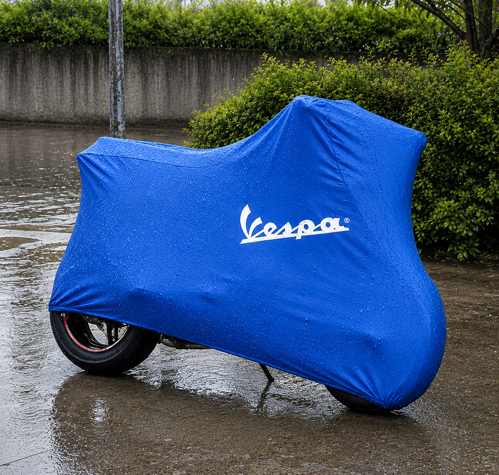 Vespa Motorcycle Protective Outdoor Cover – Rain, Sun & Dust Resistant