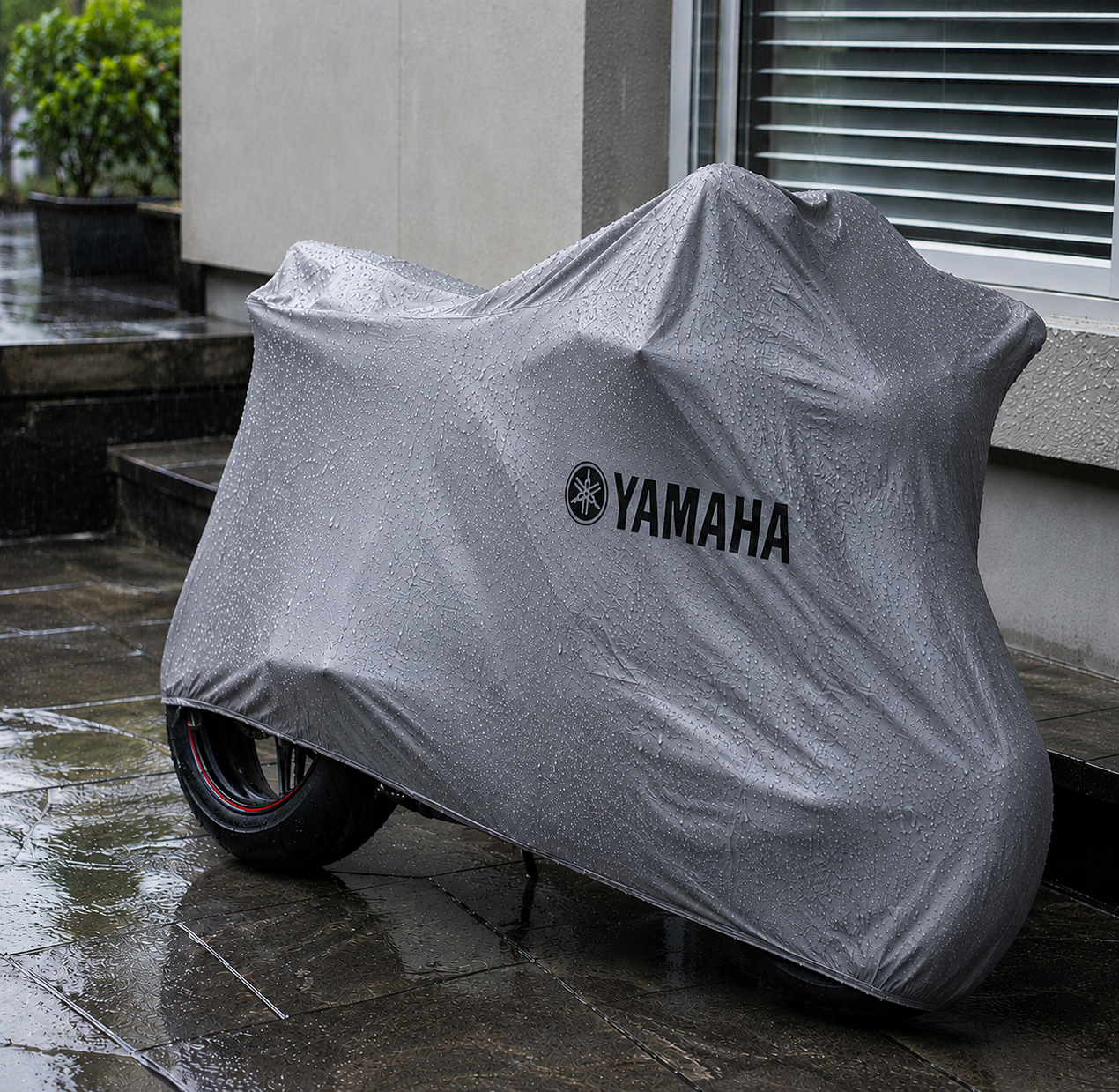 Yamaha Motorcycle Protective Outdoor Cover – Rain, Sun & Dust Resistant