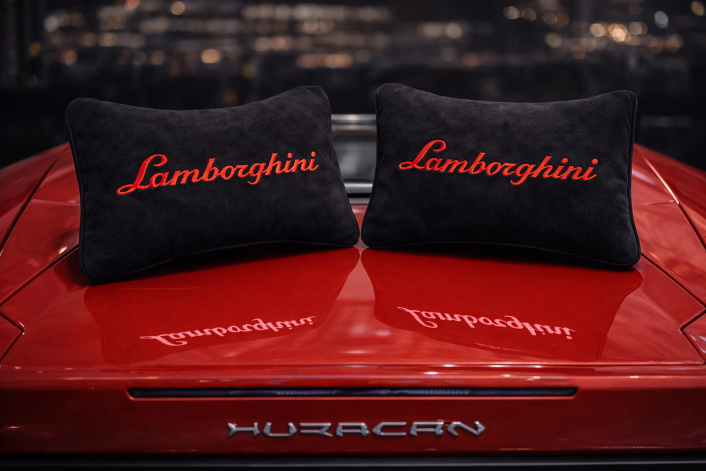 Lamborghini Neck Pillows  Premium Comfort and Style (2 PCS)