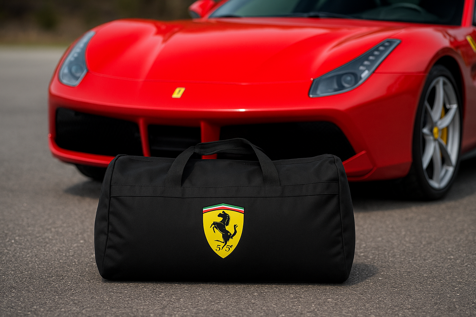 Luxury Ferrari Duffel - Trunk Bag 12" × 20"