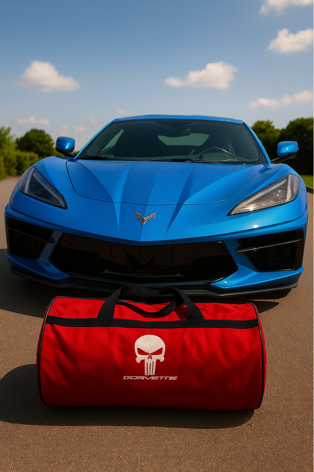Corvette Duffle Bag 12x20 Inches