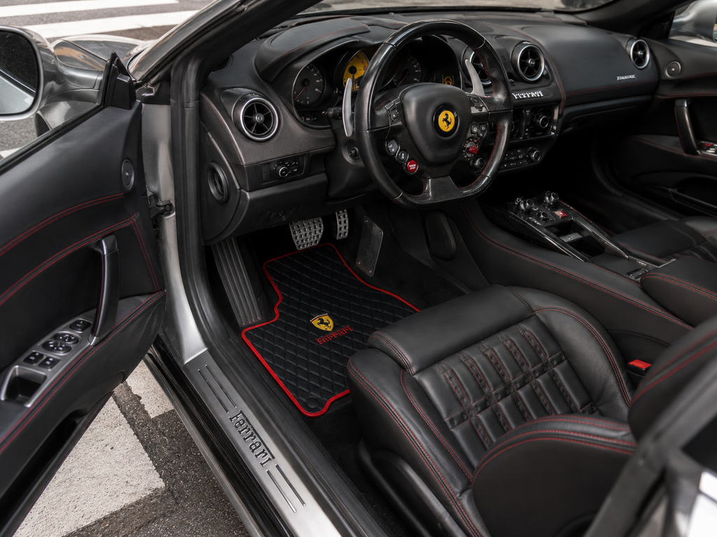 For FERRARI Leather Car Mat, Luxury Custom-Made for Your Vehicle After Ordering, A++