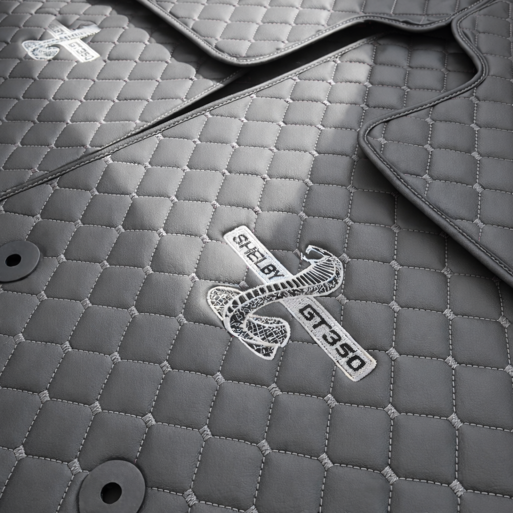 For Shelby GT350 Car Floor Mats Custom fit Leather for all Shelby GT350 Model Waterproof Carpet Liner