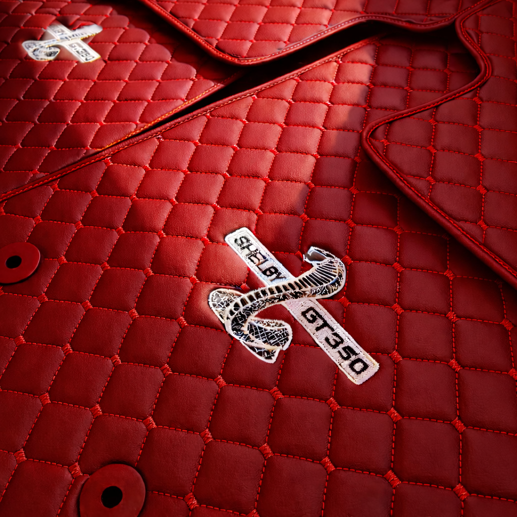 For Shelby GT350 Car Floor Mats Custom fit Leather for all Shelby GT350 Model Waterproof Carpet Liner