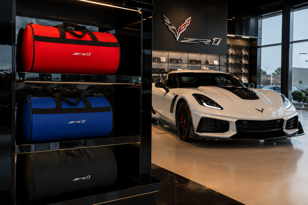 CORVETTE Trunk Bag, 12" × 20"inch ( C8.R-Z06-Jake Skull-Stingray-Z07-Z51-ZR1 )
