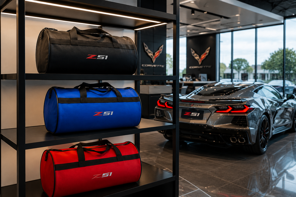 CORVETTE Trunk Bag, 12" × 20"inch ( C8.R-Z06-Jake Skull-Stingray-Z07-Z51-ZR1 )