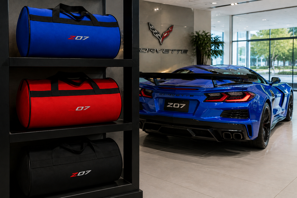 CORVETTE Trunk Bag, 12" × 20"inch ( C8.R-Z06-Jake Skull-Stingray-Z07-Z51-ZR1 )