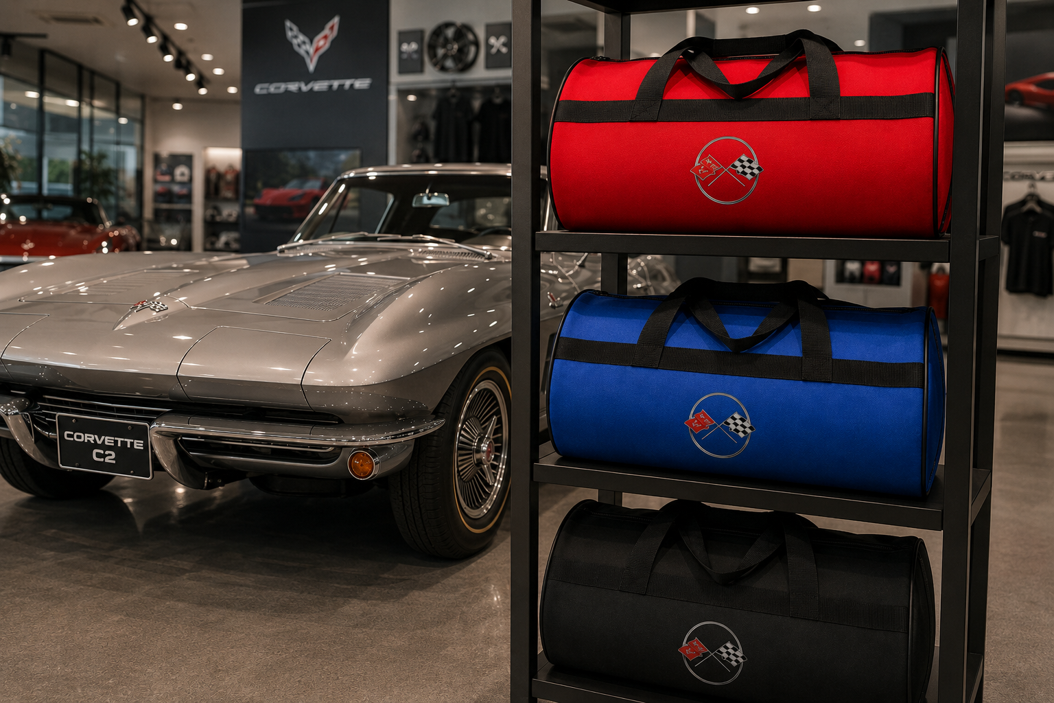CORVETTE Trunk Bag, 12" × 20"inch ( C1-C2-C3-C4-C5-C6-C7-C8 )