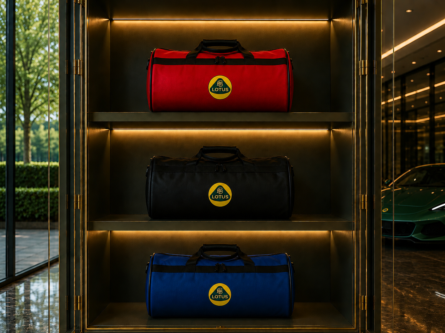 Luxury Lotus Duffel - Trunk Bag 12" × 20"