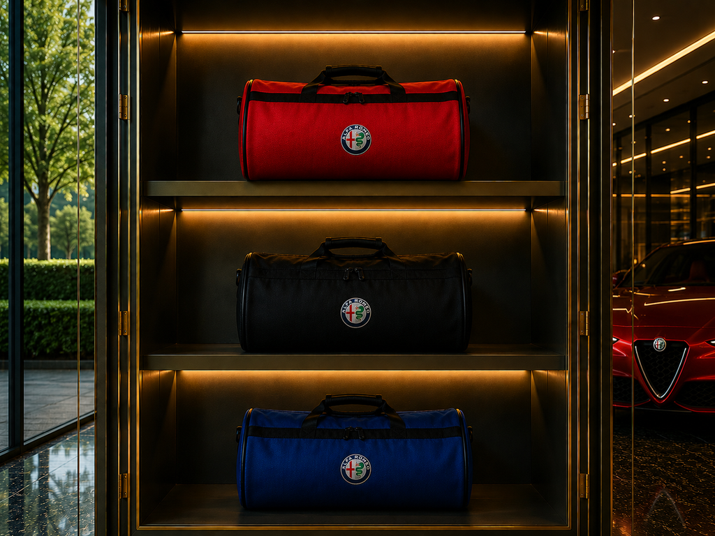 Luxury Alfa Romeo Duffel - Trunk Bag 12" × 20"