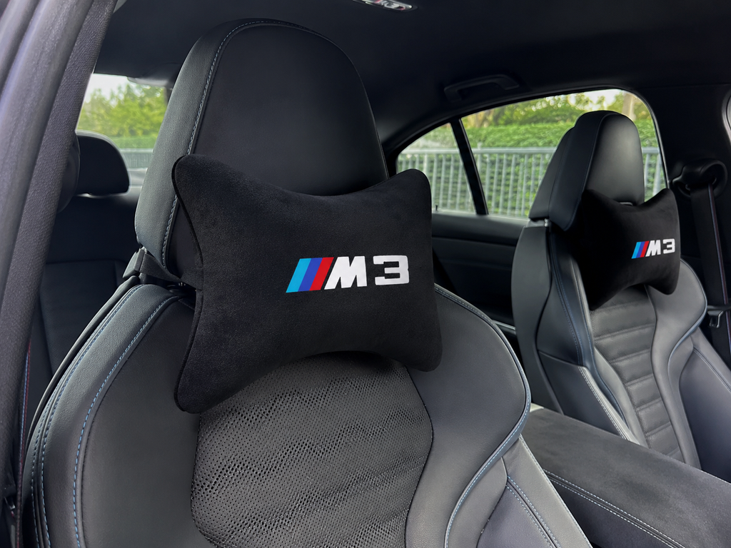 Bmw M3-M4-M5-M6-M8 Velvet Neck Pillow, 2pcs
