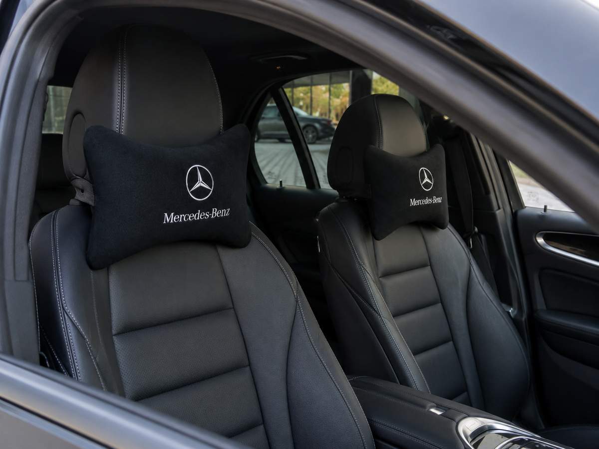 Mercedes Amg Velvet Neck Pillow, 2pcs