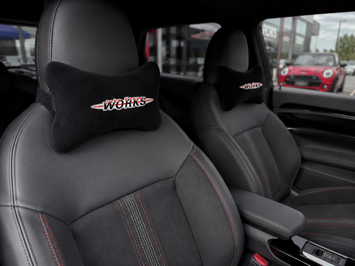Mini Cooper Velvet Neck Pillow, 2pcs ( John Cooper Works )