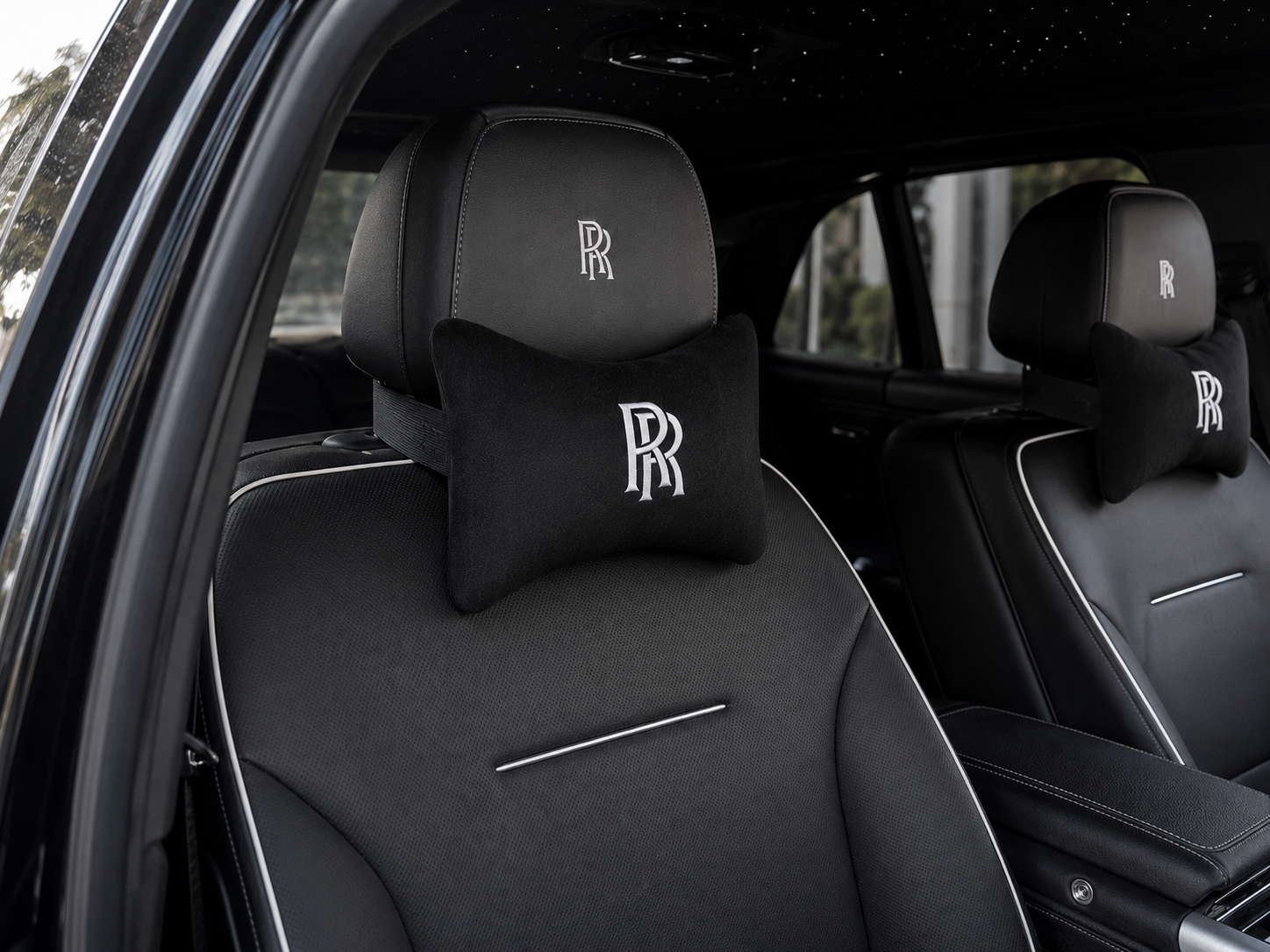 Rolls Royce Velvet Neck Pillow, 2pcs